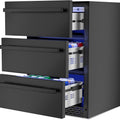 3-Tier Drawer Outdoor Beverage Refrigerator, Hold 180 Cans 24 Inch Undercounter & Built-In Beverage Fridge with Temperature Control, Waterproof Freestanding Beverage Cooler for Home,Commercial Use