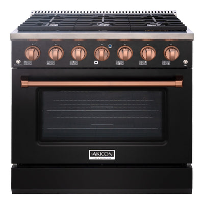 36" Slide-in Freestanding Professional Style Gas Range with 5.2 Cu. Ft. Oven, 6 Burners