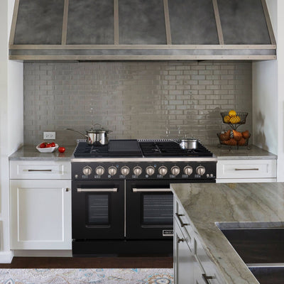 48" Slide-in Freestanding Professional Style Gas Range with 6.7 Cu. Ft. Oven, 8 Burners