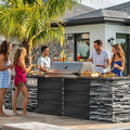 3-Tier Drawer Outdoor Beverage Refrigerator, Hold 180 Cans 24 Inch Undercounter & Built-In Beverage Fridge with Temperature Control, Waterproof Freestanding Beverage Cooler for Home,Commercial Use