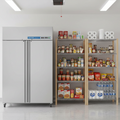 48 Inch 2 Door Garage Fridge Freezer Combo