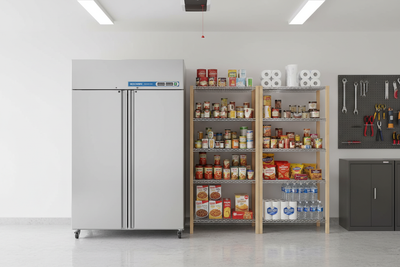 48 Inch 2 Door Garage Fridge Freezer Combo