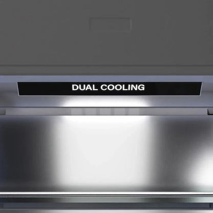 ZLINE 30" Panel Ready Built-In Bottom Freezer Refrigerator,Water Dispenser, Ice Maker,Graphite Gray, Gold GRBIVZ-30-G