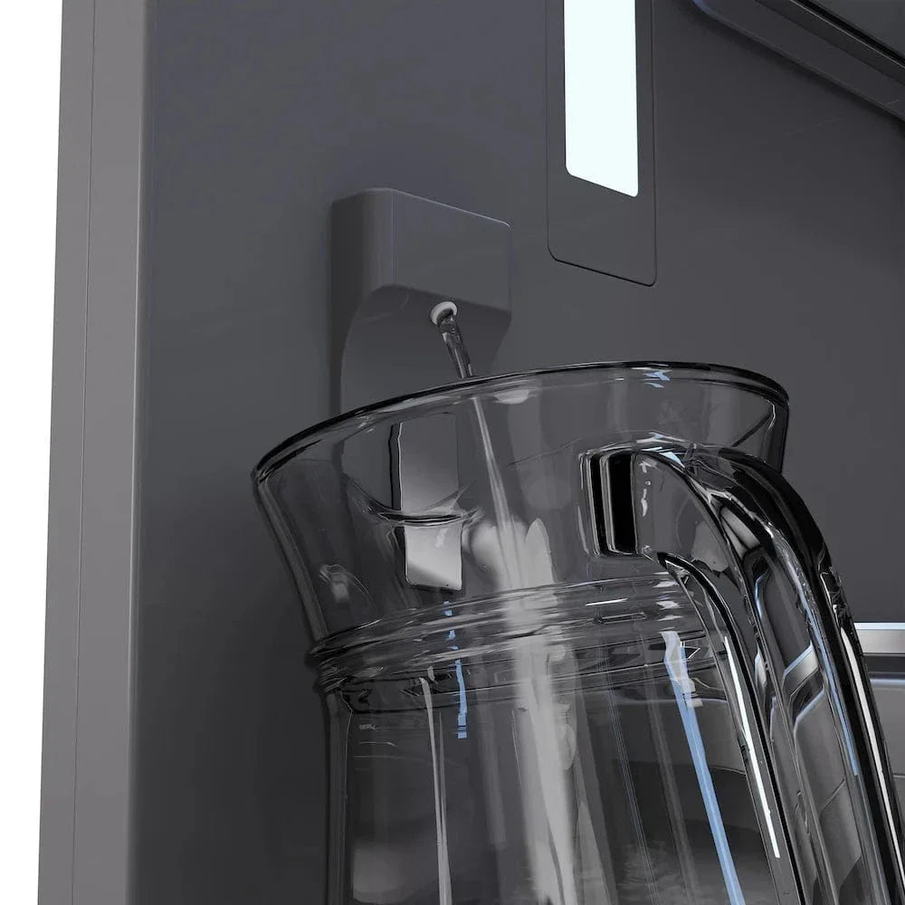 ZLINE 30" Panel Ready Built-In Bottom Freezer Refrigerator,Water Dispenser, Ice Maker,Graphite Gray, Gold GRBIVZ-30-G