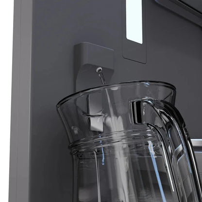 ZLINE 30" Panel Ready Built-In Bottom Freezer Refrigerator,Water Dispenser, Ice Maker,Graphite Gray, Gold GRBIVZ-30-G