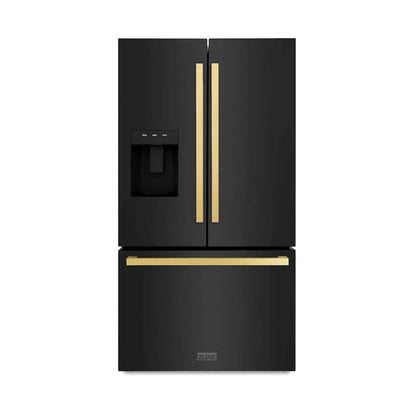 ZLINE 36" Refrigerator, Water, Ice Dispenser, Fingerprint Resistant, RSMZ-W-36-BS-FG
