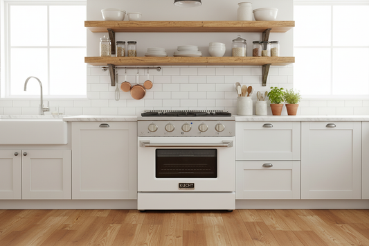 Kucht 30” Pro-Style Kitchen Dual Fuel Range - KDF302/LP-W