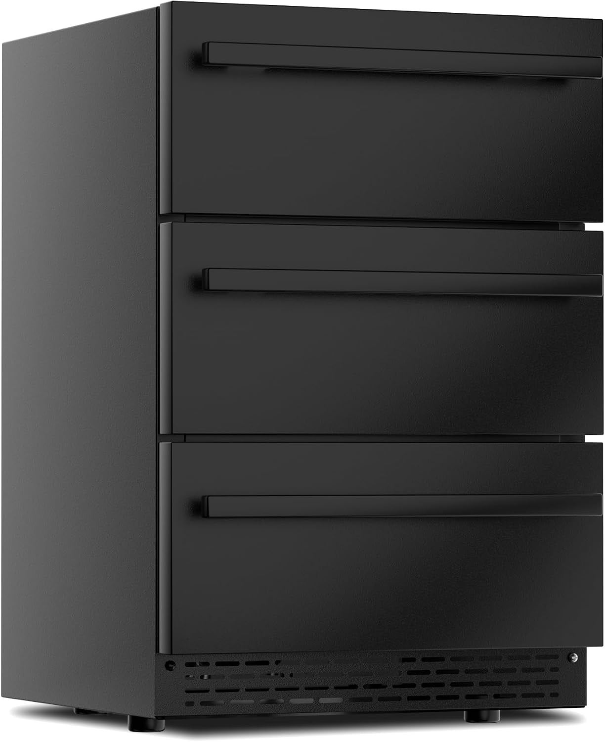 3-Tier Drawer Outdoor Beverage Refrigerator, Hold 180 Cans 24 Inch Undercounter & Built-In Beverage Fridge with Temperature Control, Waterproof Freestanding Beverage Cooler for Home,Commercial Use