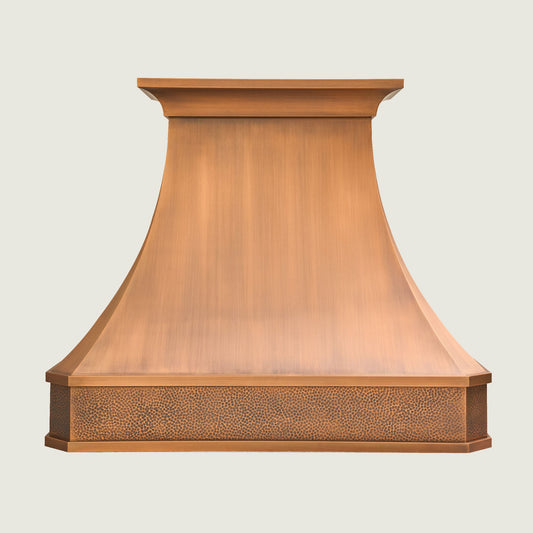 Handmade Copper Range Hood, Oil Rubbed Bronze Stove Vent Hood for Kitchen - HCW00BT