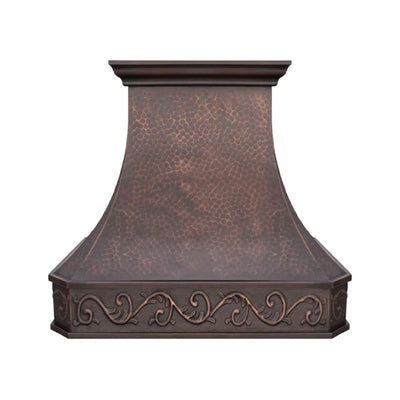 Akicon Custom Copper Range Hood Handmade with Custom Size and Finish