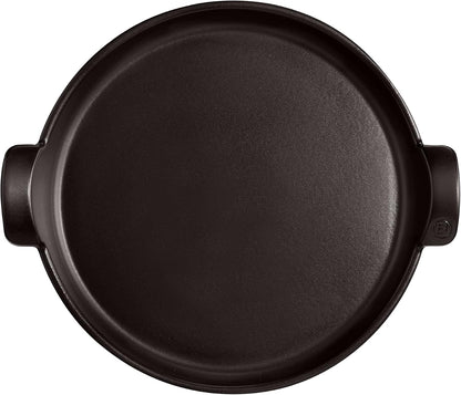 Emile Henry 12" Deep Dish Pizza Pan | Charcoal