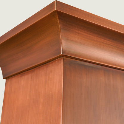 Handmade Copper Range Hood, Oil Rubbed Bronze Stove Vent Hood for Kitchen - HCW00FT