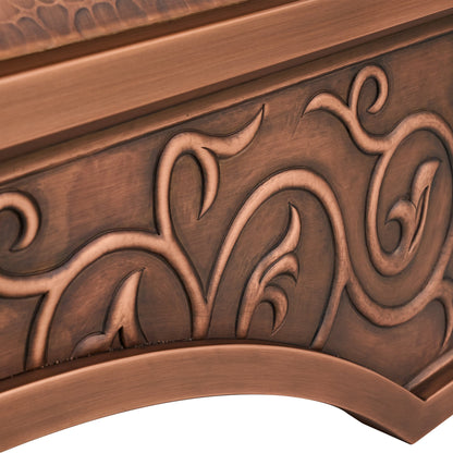 Akicon Custom Copper Range Hood Handmade with Custom Size and Finish