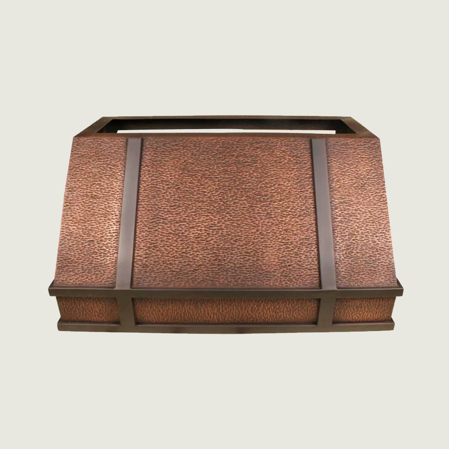 NAUXUS Handmade Copper Range Hood, Custom Kitchen Hood, Antique Copper Stove Vent Hood for Kitchen, HCI200F