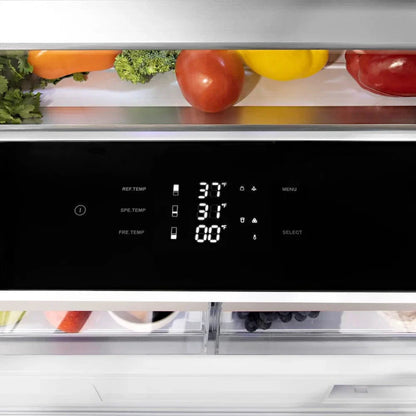 ZLINE 72" Panel Ready Built-In Bottom Freezer Refrigerator,Water Dispenser, Ice Maker, RBIT-72