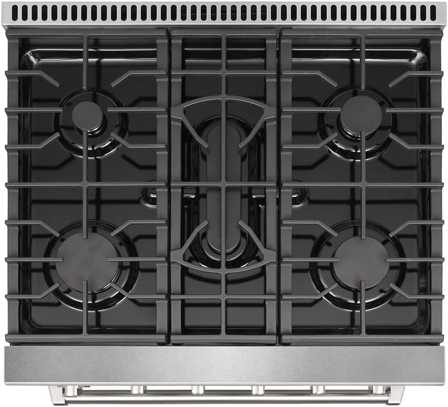 30 Inch Professional Freestanding Pro-Style Natural Gas Range or Liquid Propane Gas Range with 5 Burners, 4.55 Cu.Ft. Oven Capacity, in Stainless Steel - KOS-30RG03M (Stainless Steel)