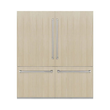 ZLINE 72" Panel Ready Built-In Bottom Freezer Refrigerator,Water Dispenser, Ice Maker, RBIT-72