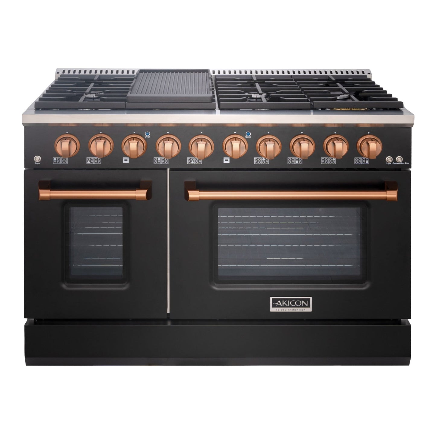 48" Slide-in Freestanding Professional Style Gas Range with 6.7 Cu. Ft. Oven, 8 Burners