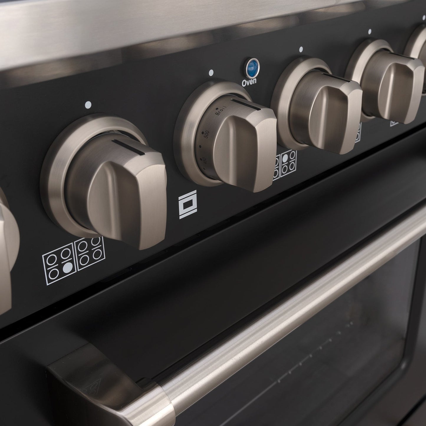 48" Slide-in Freestanding Professional Style Gas Range with 6.7 Cu. Ft. Oven, 8 Burners