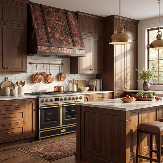Akicon Custom Handmade Copper Range Hood Elegant Kitchen Vent Hood