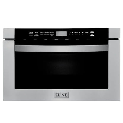 ZLINE Kitchen Package Refrigerator, Range , Range Hood , Microwave, Dishwasher 5KPR-RARH60-MWDWV
