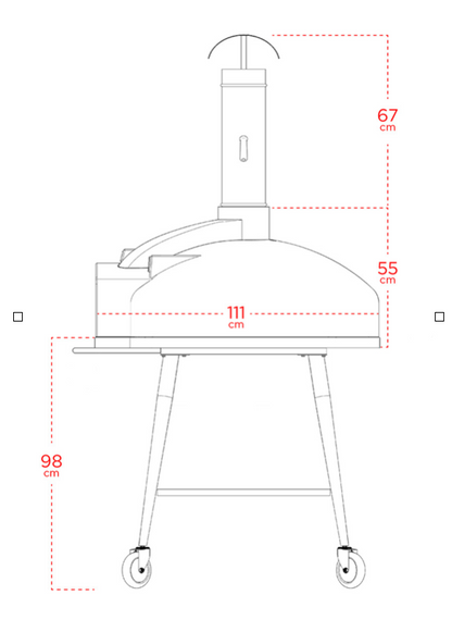 Wood Fired, Stone Oven for Bread not Pizza! Red Rock 100