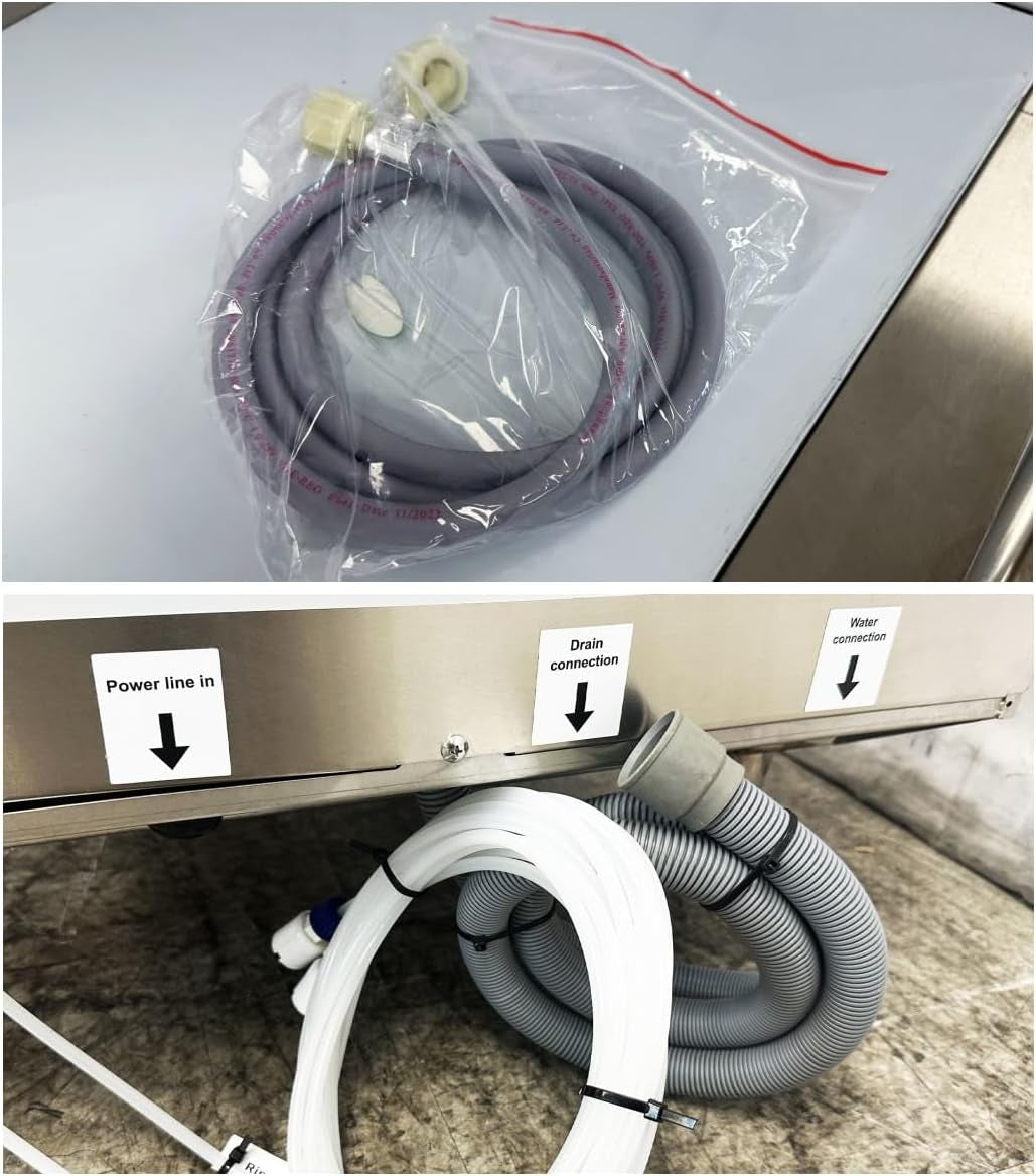 Commercial Dishwasher Restaurant High Temperature, NSF Certified, 220V, 1Or3 Phase H60-S1