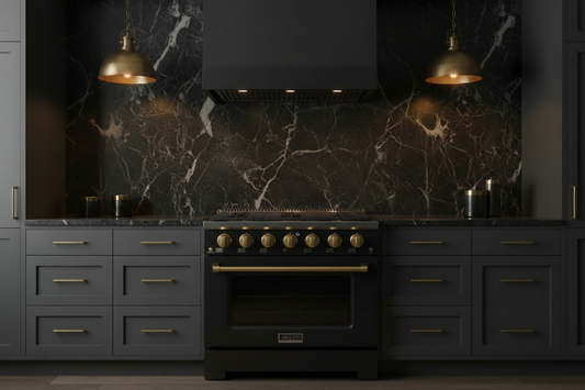 Akicon Black & Gold Range Combo - Brighter Dark Kitchen