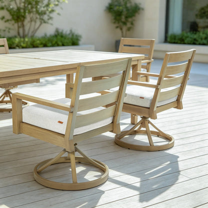 7-Piece Swivel Rocker Seating Outdoor Dining Set