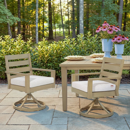 7-Piece Swivel Rocker Seating Outdoor Dining Set