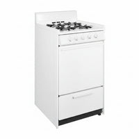 Compact Gas Range Built for Small Kitchens, 2.5 Cu Ft Oven, Battery Ignition, Broiler Drawer