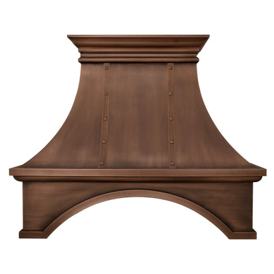 Akicon Custom Copper Range Hood Handmade with Custom Size and Finish