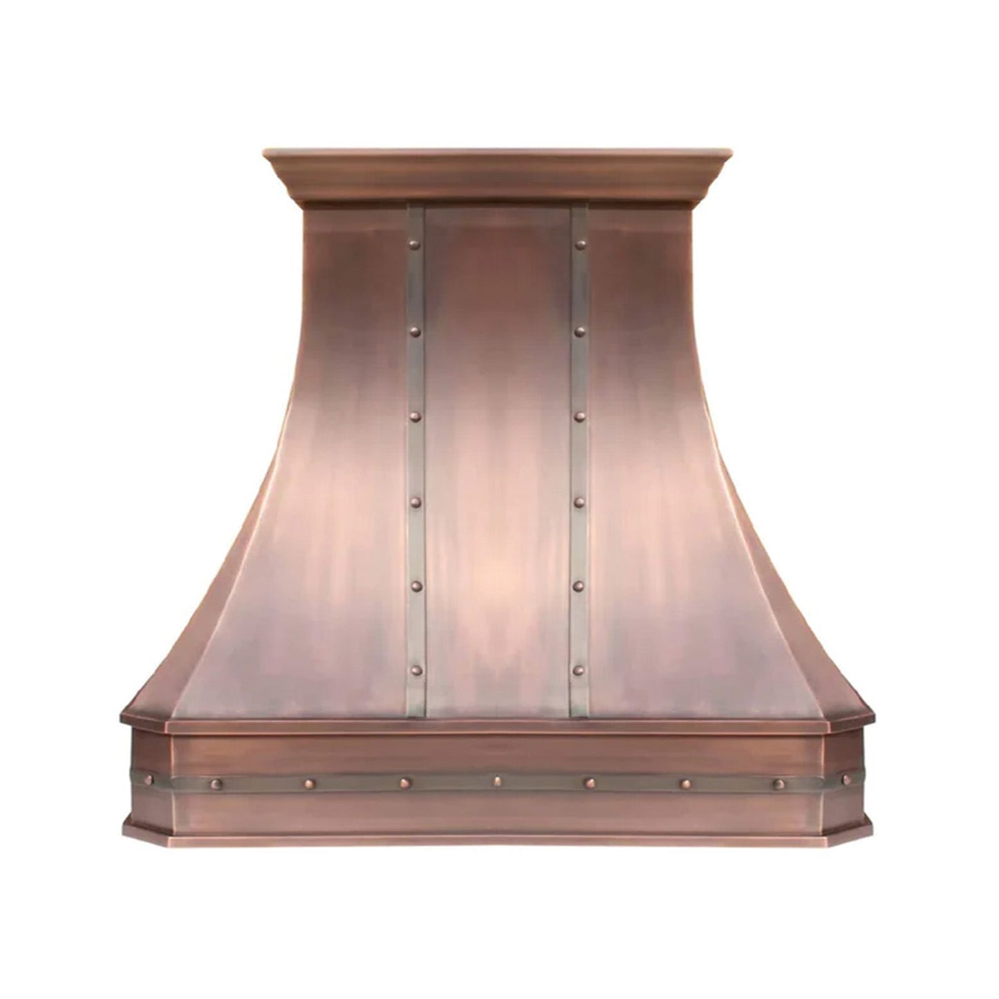 Akicon Custom Copper Range Hood Handmade with Custom Size and Finish