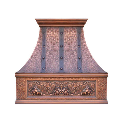 Akicon Custom Handmade Copper Range Hood for Luxury Kitchens