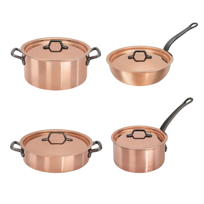 Bourgeat Copper Cookware Set, Set of 8