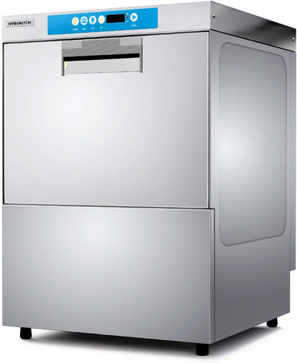 Commercial Dishwasher, High-Temp Undercounter Dishwasher, 40 Racks/Hr, 208-240V, 1 Phase Stainless Steel Glasswasher Perfect Fit for Restaurant, Catering, Bar & Cafe