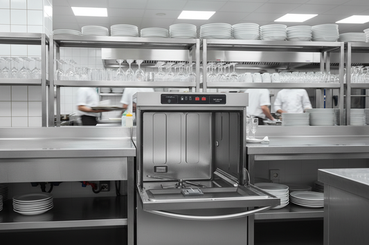 Fagor Undercounter Dishwasher in Professional Kitchen Setting