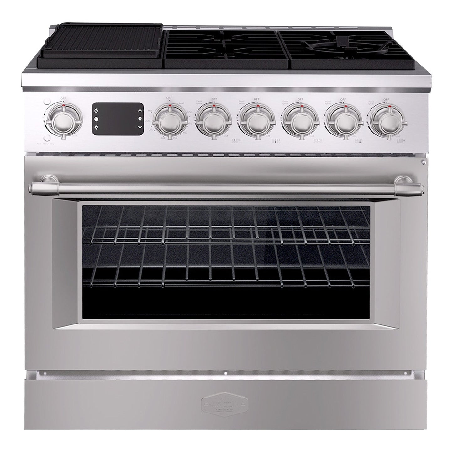36” Freestanding Gas Range with 6 Sealed Burners Cooktop, Natural Gas/LP Convertible