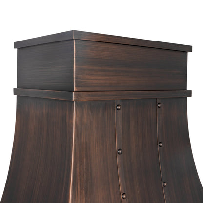 Akicon Handmade Copper Range Hood with Durable Solid Copper Material
