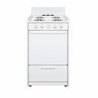 Compact Gas Range Built for Small Kitchens, 2.5 Cu Ft Oven, Battery Ignition, Broiler Drawer