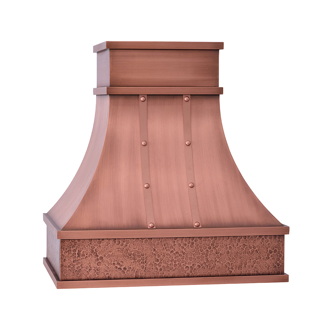 Akicon Handmade Copper Range Hood with Durable Solid Copper Material