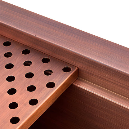 Akicon Custom Handmade Copper Undermount Workstation Kitchen Sink