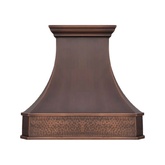 Akicon Custom Handcrafted Classic Copper Range Hood Made to Order