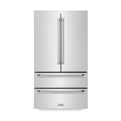 ZLINE Kitchen Package Refrigerator, Range , Range Hood , Microwave, Dishwasher 5KPR-RARH30-MWDWV