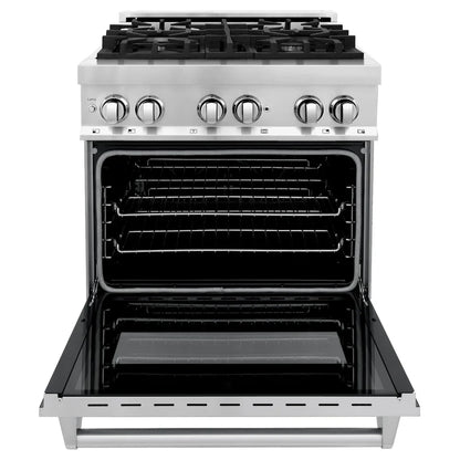 ZLINE Kitchen Package Refrigerator, Range , Range Hood , Microwave, Dishwasher 5KPR-RARH30-MWDWV