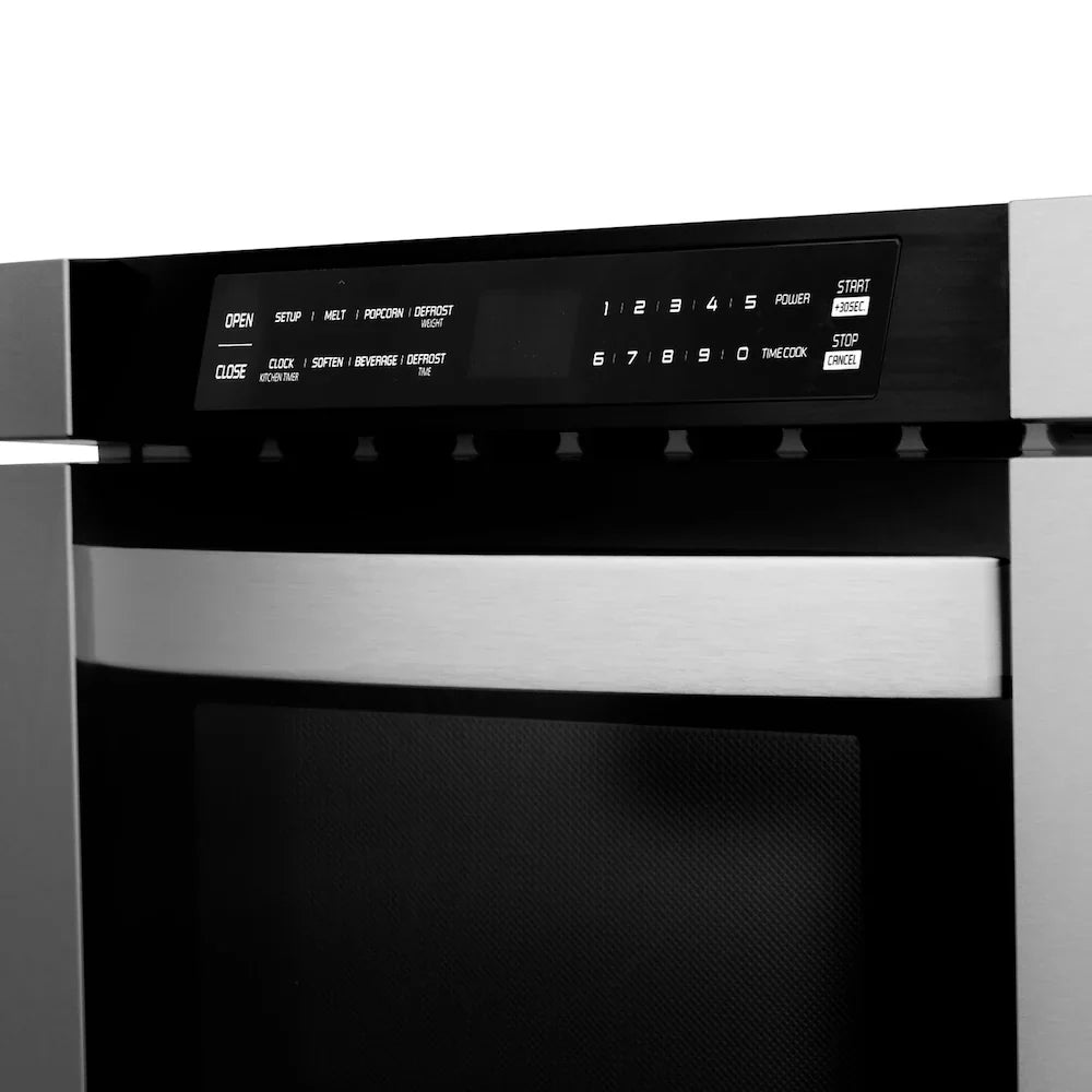 ZLINE Kitchen Package Refrigerator, Range , Range Hood , Microwave, Dishwasher 5KPR-RARH48-MWDWV