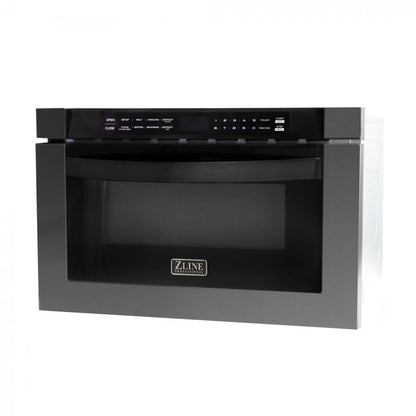 ZLINE 24" Microwave Drawer, Black Stainless Steel, MWD-1-BS