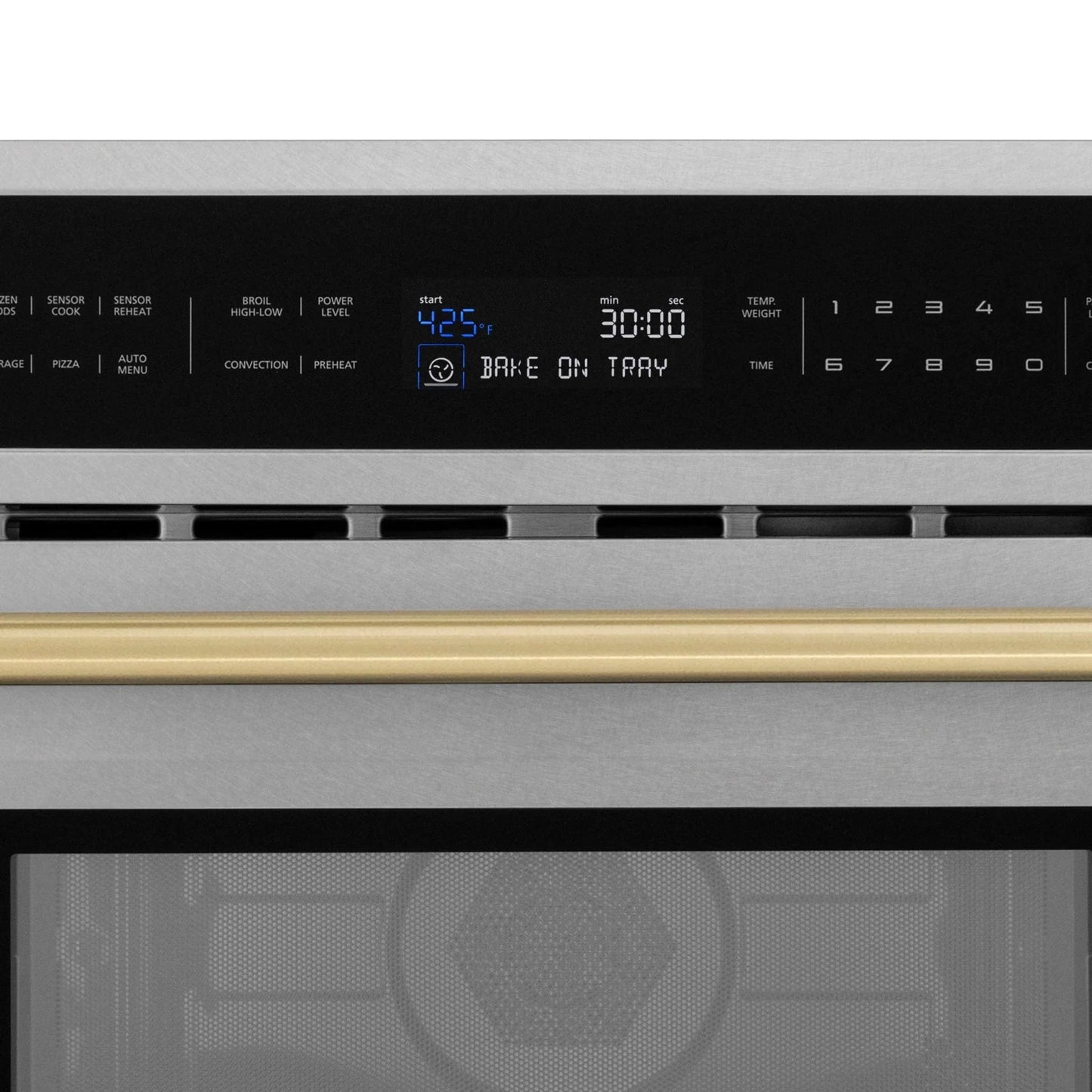 ZLINE 30” Convection Microwave, Stainless Steel, Bronze MWOZ-30-SS-CB