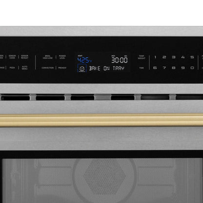 ZLINE 30” Convection Microwave, Stainless Steel, Bronze MWOZ-30-SS-CB