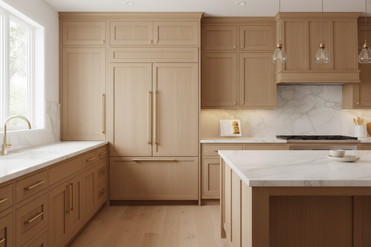 ZLINE 30" Panel-Ready Built-In Refrigerator Integrated into Luxury Kitchen